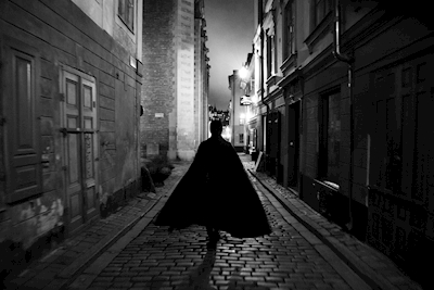 Batman in der Altstadt