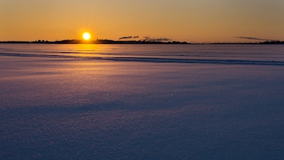 Sonnenaufgang über Luleå