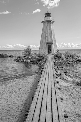 Vanäs lighthouse at Karlsborg,