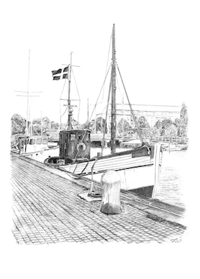 Vieux bateau de pêche