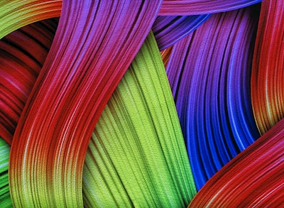 Linhas de cores de gradiente
