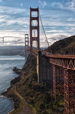 Golden Gate Bridge v barvě