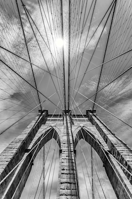 NYC Brooklynský most im Detail 