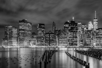 Impressione di New York di notte