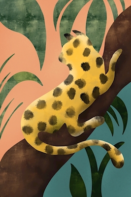 Der Leopard auf dem Baum