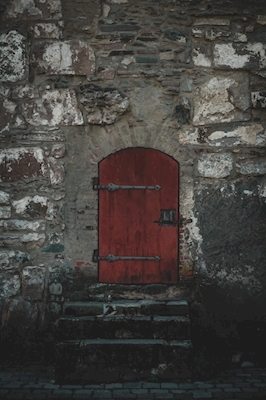 Röd dörr