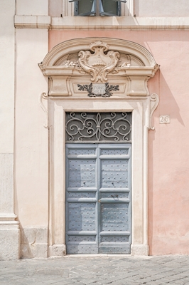 Pastel Color Door In Rome