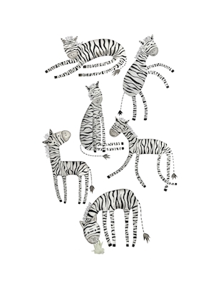 Zebras with stripes