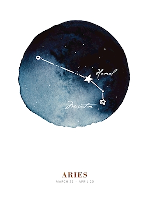 Zodiaco Acuarela - Aries
