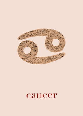 Câncer do Zodíaco - Blush Floral