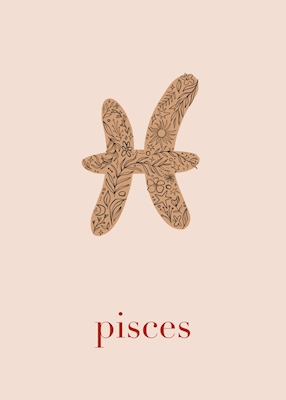 Zodiac Pisces - Květinová tvářenka