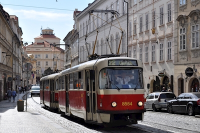 Tram à Prague
