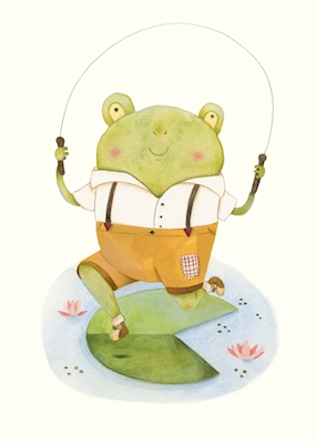 Frog with Jumping Rope