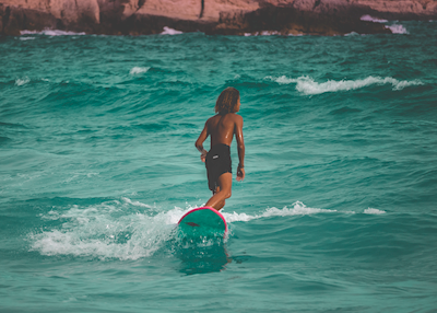 Surfers in Mallorca