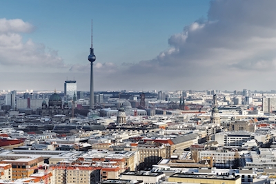 City view Berlin in winter