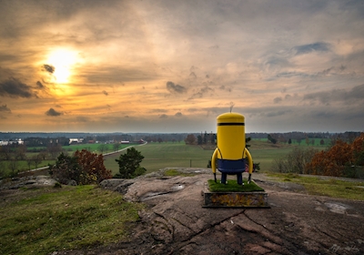 Minion ved solnedgang