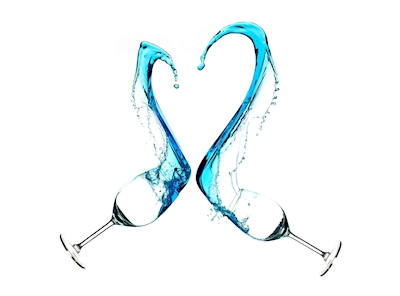 Corazón de Agua Azul