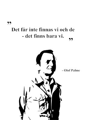 Olof Palme siterer