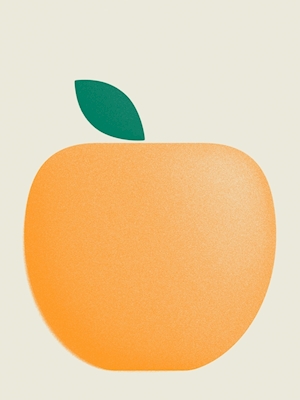 Äpple enkelt och geometriskt