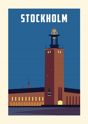 Plakát stockholmské radnice