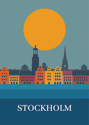 Stockholm by-plakat