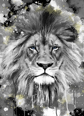 Lion Black and white