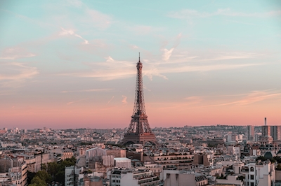 Pôr-do-sol em Paris