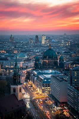 Solnedgång över Berlin 2