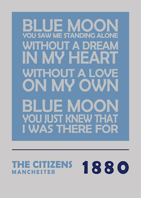 Blue Moon Manchester plakat
