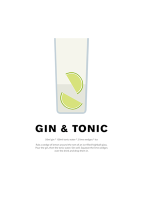 Affiche Gin Tonic