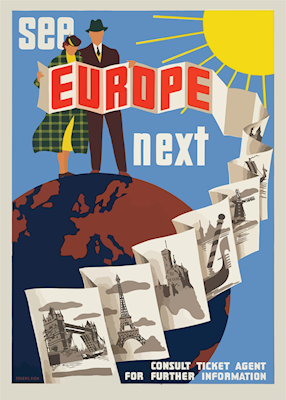 Siehe Europa Nächstes Poster