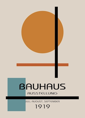 Cartel de la exposición de la Bauhaus