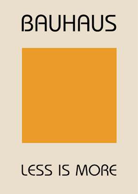 Bauhaus Menos é Mais Poster