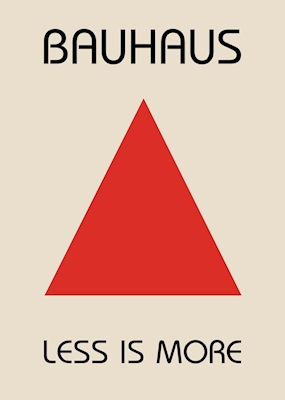 Bauhaus Less is Meer Poster