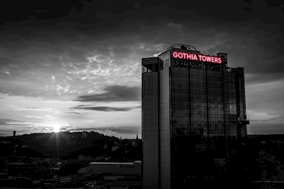 Gothia torens bij zonsopgang