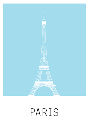 Pařížský plakát Eiffeltornet