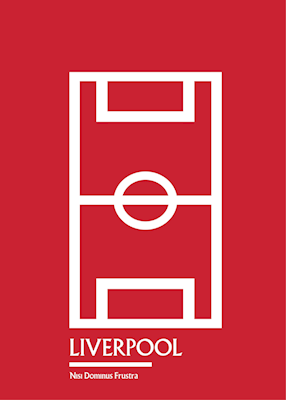Liverpoolský fotbalový plakát