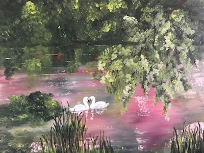 Romantic swans 