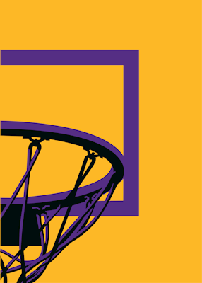 Plakát s košíkem v Los Angeles