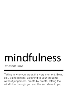Mindfulness-juliste