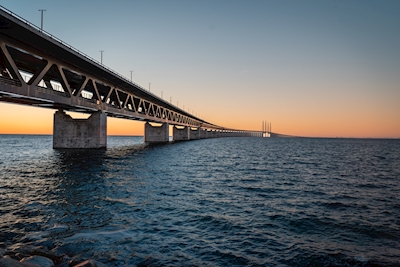 Krásný večer na Öresundském mostě