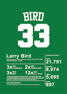 Larry Bird Affiche