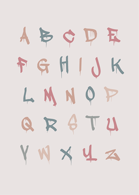 Plakat i alfabetet