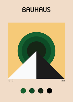 Plakat piramidy Bauhausu