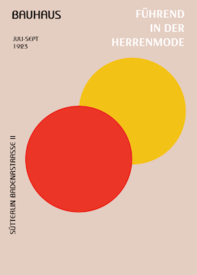 Bauhaus Rot-Gelbes Plakat