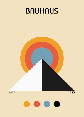 Plakat piramidy Bauhausu
