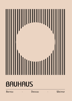 Naturalny plakat Bauhaus