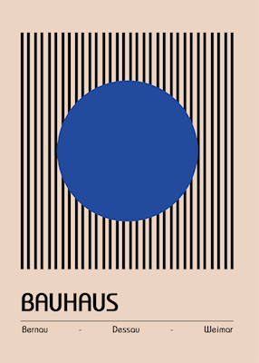 Originální plakát Bauhausu