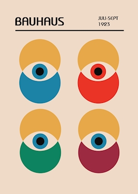 Bauhaus Øjne Plakat
