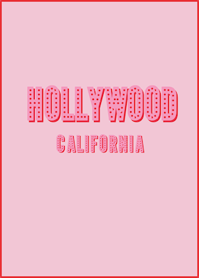 Hollywood Californië Poster